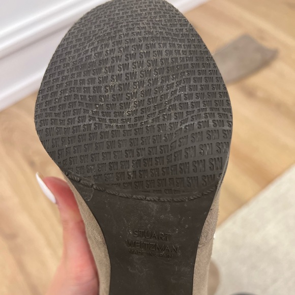 STUART WEITZMAN 'Give It Up" Suede Stretch Boot - Picture 3 of 6